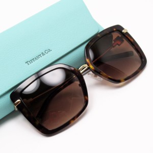 TIFFANY&Co. ティファニー サングラス ブラウン/ゴールド/ブルー 14057 レディース【中古】 w0135g