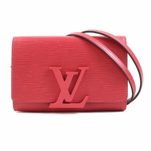 LOUIS VUITTON ルイ ヴィトン ポシェット ルイーズPM エピ M41105 斜め掛けショルダーバッグ クラッチバッグ ピンク 14061 レディース【