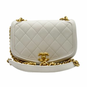 CHANEL シャネル マトラッセ 斜め掛けショルダーバッグ ショルダーバッグ ホワイト 14056 レディース【中古】 z0334