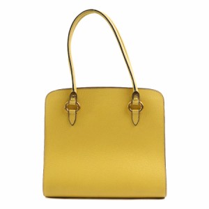 DELVAUX デルヴォー セピア ハンドバッグ イエロー 14063 レディース【中古】 r9972i