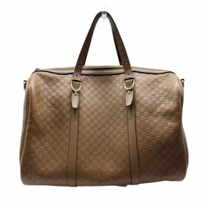 GUCCI グッチ 322231 ハンドバッグ 斜め掛けショルダーバッグ ボストンバッグ ブラウン 14057 ユニセックス【中古】 z0370