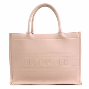 Christian Dior クリスチャンディオール ブックトート ハンドバッグ トートバッグ ピンクベージュ 14061 レディース【中古】 e58507a