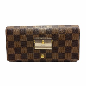 LOUIS VUITTON ルイ ヴィトン ポルトフォイユ サラ N63179 長財布 エベヌ 14057 ユニセックス【中古】 z0421