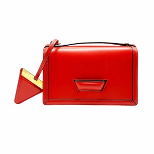 LOEWE ロエベ バルセロナ ショルダーバッグ 斜め掛けショルダーバッグ レッド 14060 レディース【中古】 z0429