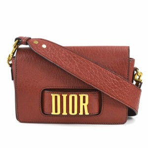 Christian Dior クリスチャンディオール エボリューションフラップ 斜め掛けショルダーバッグ レッド 14060 レディース【中古】 r10004a