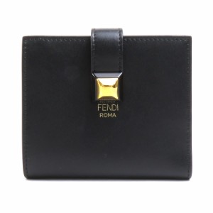 FENDI フェンディ 二つ折り財布 ブラック 14054 レディース【中古】 e58529a