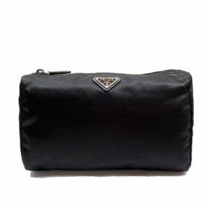 PRADA プラダ 1NA012 ポーチ ブラック 14054 ユニセックス【中古】 g4088g