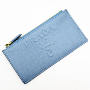 PRADA プラダ コインケース ライトブルー 14067 ユニセックス【中古】 g4092g