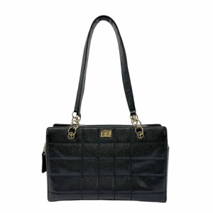 CHANEL シャネル チョコバー ショルダーバッグ ブラック 14054【中古】 z0621