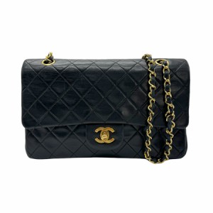 CHANEL シャネル ダブルフラップ マトラッセ ショルダーバッグ チェーンショルダーバッグ ブラック/ゴールド 14054 レディース【中古】 z