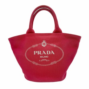 PRADA プラダ カナパ 1BG186 ハンドバッグ ショルダーバッグ レッド 14060 レディース【中古】 z0740