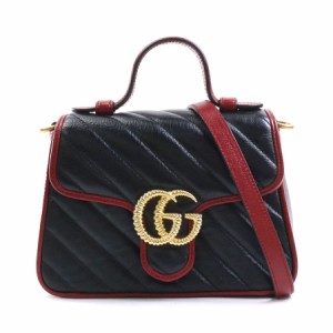 GUCCI グッチ 583571 ショルダーバッグ ブラック×レッド 14054 レディース【中古】 99906g