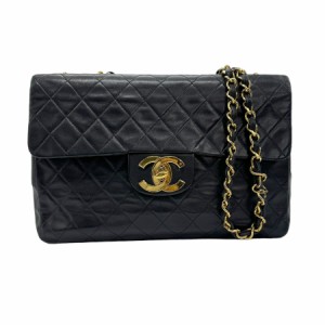 CHANEL シャネル デカマトラッセ ショルダーバッグ ブラック/ゴールド 14054 レディース【中古】 z0756