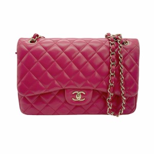 CHANEL シャネル ダブルフラップ マトラッセ ショルダーバッグ ピンク/ライトゴールド 14061 レディース【中古】 z0760