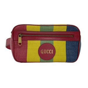 GUCCI グッチ バイアデラ 625895 ウエストバッグ ボディバッグ レッド×マルチカラー 14060 ユニセックス【中古】 z0789