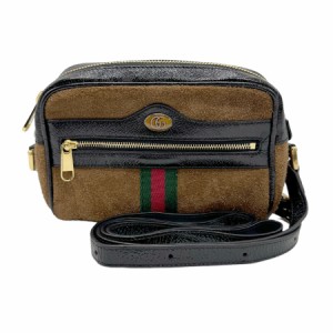 GUCCI グッチ オフィディア 573321 斜め掛けショルダーバッグ ブラウン/ブラック 14057 レディース【中古】 z0813