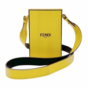 FENDI フェンディ ボックス ショルダーバッグ イエロー 14063 メンズ【中古】 z0816