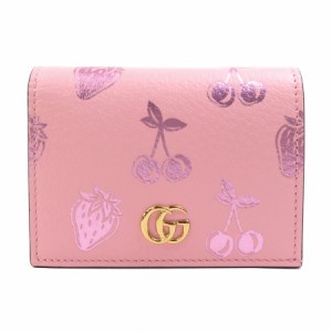 GUCCI グッチ 456126 二つ折り財布 ピンク 14061 レディース【中古】 55652f