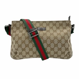 GUCCI グッチ 189749 ショルダーバッグ ブラウン 14057 ユニセックス【中古】 z1024