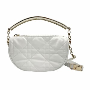 Christian Dior クリスチャンディオール ショルダーバッグ ホワイト 14056 レディース【中古】 z1062