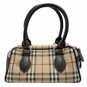 BURBERRY バーバリー ハンドバッグ ブラウン×ベージュ 14059 レディース【中古】 z1074