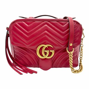 GUCCI グッチ 498100 ショルダーバッグ レッド 14060 レディース【中古】 z1087