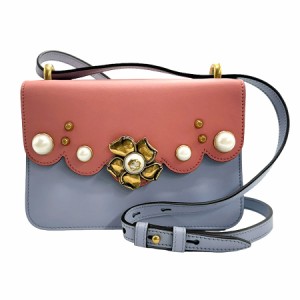 GUCCI グッチ 432682 斜め掛けショルダーバッグ ライトブルー/ピンク 14067 レディース【中古】 z1109