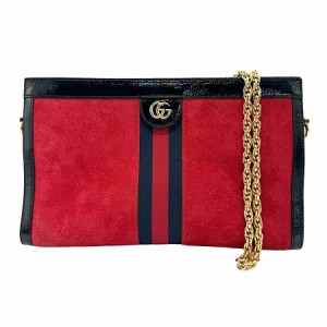 GUCCI グッチ 503876 ショルダーバッグ レッド/ブラック 14060 レディース【中古】 z1179