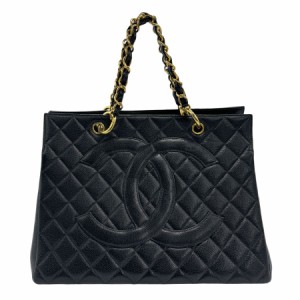 CHANEL シャネル マトラッセ ハンドバッグ ブラック 14054 レディース【中古】 z1180