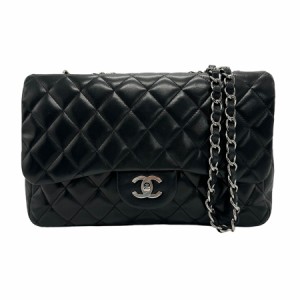 CHANEL シャネル マトラッセ ショルダーバッグ ブラック/シルバー 14054 レディース【中古】 z1202