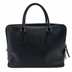 PRADA プラダ ハンドバッグ ビジネスバッグ ブラック 14054 メンズ【中古】 z1209