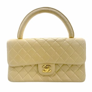 CHANEL シャネル マトラッセ ハンドバッグ ベージュ 14059 レディース【中古】 z1217