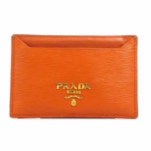 PRADA プラダ カードケース オレンジ 14062 レディース【中古】 e58728