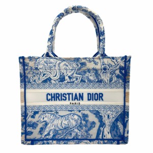 Christian Dior クリスチャンディオール トワルドゥジュイ ブックトート スモール ハンドバッグ ブルー系 14067 レディース【中古】 z126