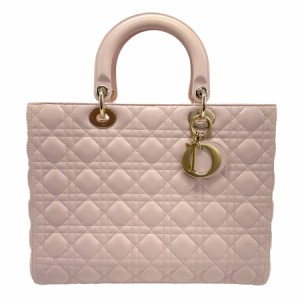 Christian Dior クリスチャンディオール レディディオール ハンドバッグ ショルダーバッグ ライトピンク 14061 レディース【中古】 z1347