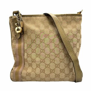 GUCCI グッチ 144388 ショルダーバッグ ゴールド×ブラウン 14057 ユニセックス【中古】 z1375