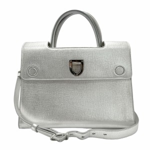 Christian Dior クリスチャンディオール エヴァー ハンドバッグ ショルダーバッグ シルバー 14069 レディース【中古】 z1369