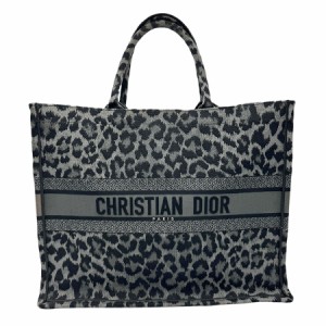 Christian Dior クリスチャンディオール ブックトート ハンドバッグ グレー/ブラック 14055 レディース【中古】 z1445