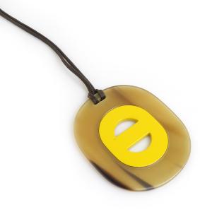 HERMES エルメス ネックレス ブラウン/イエロー 14057 ユニセックス【中古】 s0226i