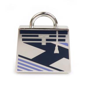 美品 エルメス ケリー キュリオジテ チャーム ゴールド × ブラック 金 黒 HERMES - HERMES エルメス パーマブラスプレイテット