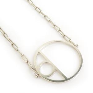 HERMES エルメス シェーヌダンクルヘーム ネックレス シルバー 14069 ユニセックス【中古】 90140a