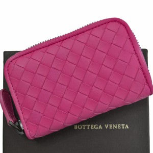 ボッテガヴェネタ BOTTEGA VENETA コインケース 小銭入れ イントレチャート  ピンク レザー 中古】【おすすめ】 - k9954g