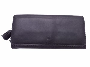 ロエベ Ｗホック短財布 スナップ式　二つ折り財布（小銭入れあり)　レディース