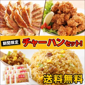 大阪王将チャーハンセット [炒飯10袋+餃子50個+唐揚げ400g]  冷凍食品 送料無料 弁当 おかず