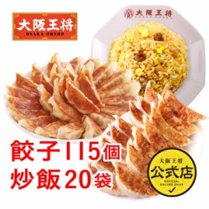 大阪王将 自慢の餃子2種115個＆チャーハン20袋の大ボリューム満腹セット♪冷凍食品 送料無料 弁当 おかず