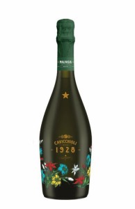 【カビッキオーリ】マルヴァジア セッコ 花柄プリントボトル 750ml/イタリアワイン/スパークリングワイン