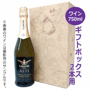 ワイン・シャンパン用ギフトボックス2本用 地図柄 K-389 / ギフト 贈答 贈り物 お中元 お歳暮 御礼 御祝 内祝 粗品 プレゼント 化粧箱 ス