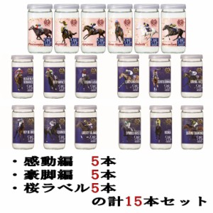 【各5本ずつ15本セット】【桜ラベル5本】【感動編5本】【豪脚編5本】G-One Cupセット！大関 上撰ワンカップ 180mlx15本 G1レース/ドリー