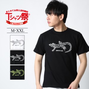 GROOVE ON Tシャツ メンズ 半袖 ティーシャツ TEE グルーブオン プリント ジオメトリック柄 幾何学 大きいサイズ ブランド 人気 アメカジ