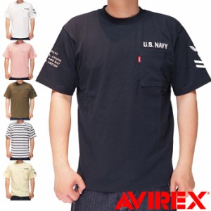 AVIREX アビレックス アヴィレックス Tシャツ 半袖 メンズ ネイバル ポケット 783-2129012 送料無料